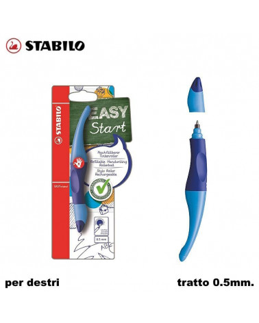 STABILO ROLLER EASY START PER DESTRI BLU