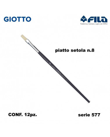 GIOTTO PENNELLO PIATTO 577 N.8  [12PZ]