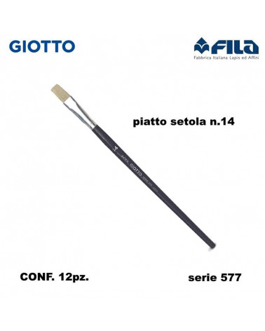 GIOTTO PENNELLO PIATTO 577 N.14  [12PZ]