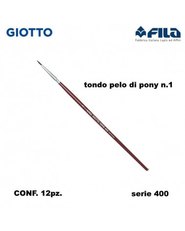GIOTTO PENNELLO TONDO 400 N.1  [12PZ]