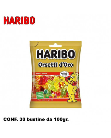 HARIBO BUSTINE ORSETTI D'ORO 100gr.30pz.