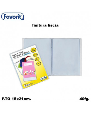 FAVORIT PORTALISTINO 15X21 40FG.