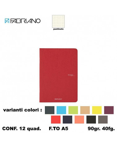 FABRIANO QUADERNO ECOQUA PUNTINATO A5 90gr.40fg. [12PZ]