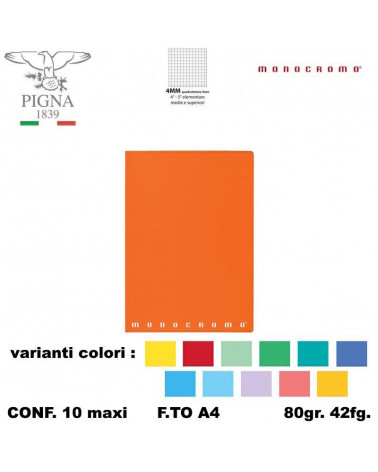 MONOCROMO MAXI 80GR. 4MM [10PZ]