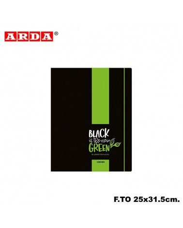 ARDA CARTELLA 3 LEMBI 25X31,5 PPL BLACK IS THE NEW GREEN