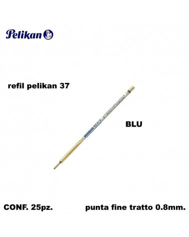 PELIKAN REFIL 37 SFERA  BLU-PUNTA FINE [25PZ]