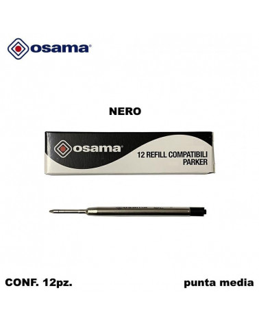 OSAMA REFIL PARKER 12PZ. NERO-SFERA