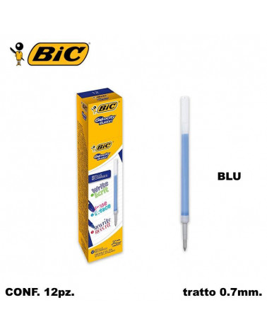 BIC REFIL GEL-OCITY 12PZ. BLU-ILLUSION