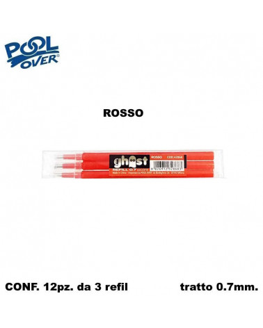 POOL OVER GHOST REFIL 3PZ.ROSSO 42868 [12CF]
