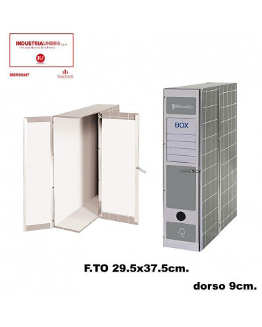 BREFIOCART SCATOLA C/CERNIERA BOX 1 GRIGIO
