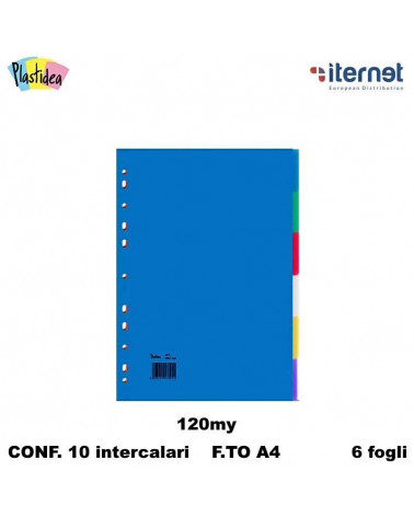ITERNET INTERCALARE A4 6TASTI PPL [10PZ]