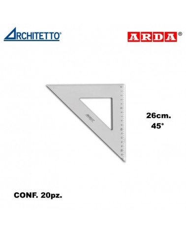 ARCHITETTO SQUADRA 26CM. 45' 44118 [20PZ]