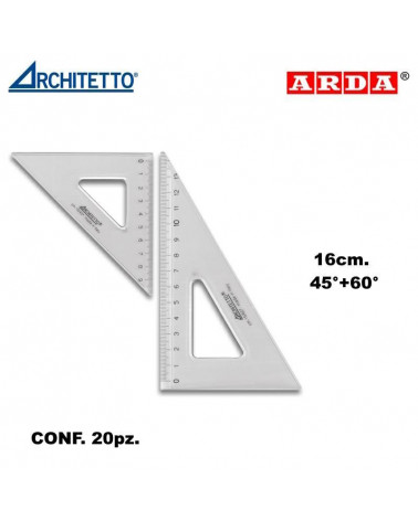 ARCHITETTO SQUADRA 16CM. BLISTER 2PZ. 43775 [20PZ]