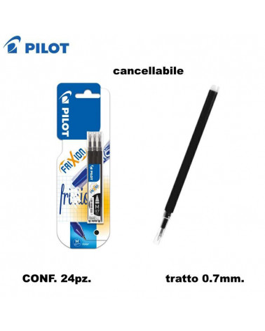 PILOT REFIL FRIXION 24 BLISTER 3PZ.NERO