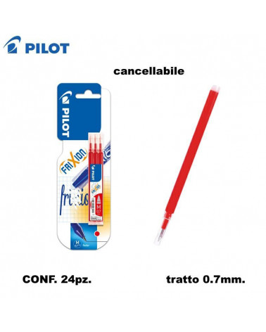 PILOT REFIL FRIXION 24 BLISTER 3PZ.ROSSO