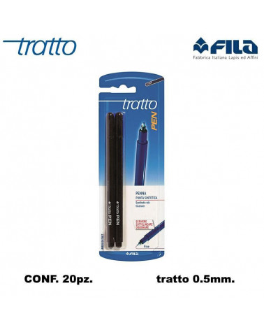 TRATTO MARCATORE PEN 20 BLISTER 2PZ.NERO