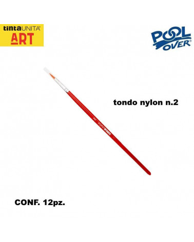TINTA UNITA PENNELLO TONDO NYLON N.2 [12PZ]