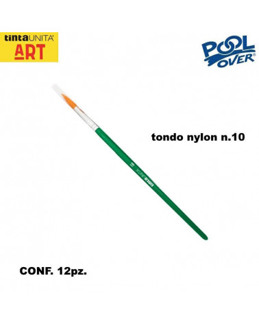 TINTA UNITA PENNELLO TONDO NYLON N.10 [12PZ]