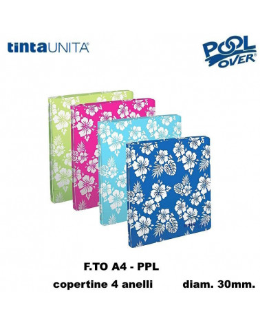 TINTA UNITA VINTAGE COPERTINA ANELLI A4 PPL