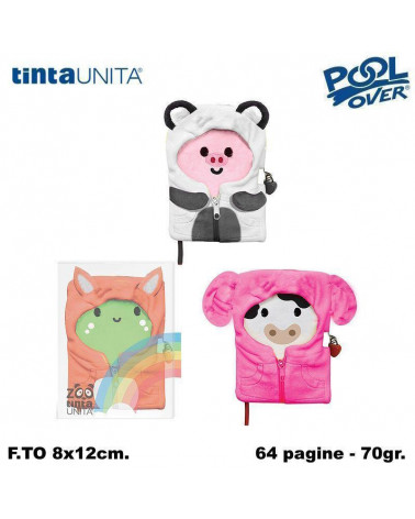 TINTA UNITA ZOO DIARIO SEGERTO A6 C/LUCCHETTO+PENNA
