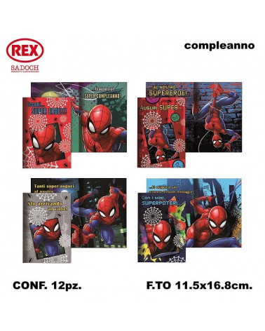 SADOCH BIGLIETTO PVC SPIDERMAN [12PZ]
