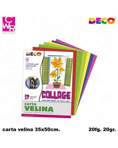 CWR CARTA VELINA ALBUM 20fg. 35x50cm. COL.ASS.