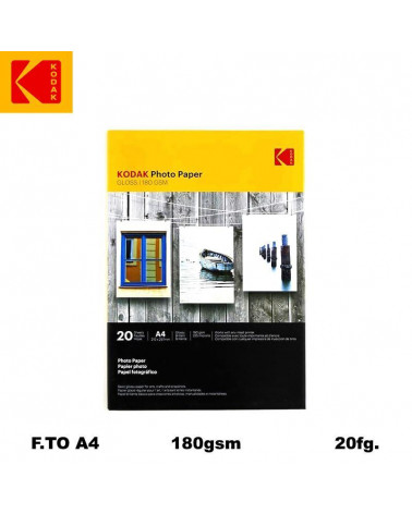 KODAK CARTA FOTOGRAFICA INK JET HIGH GL 180g.A4 20fg.KP0512