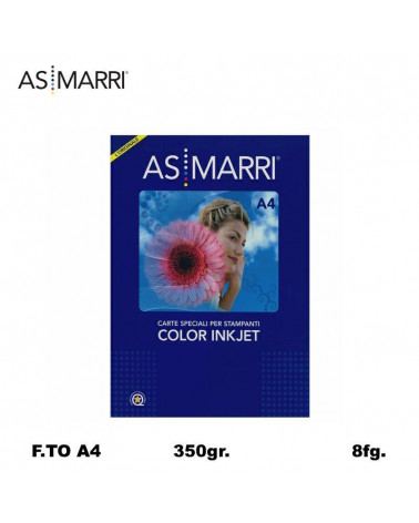 TELA NATURALE A4 350GR.8FG. FOTOGRAFICA STAMPANTE