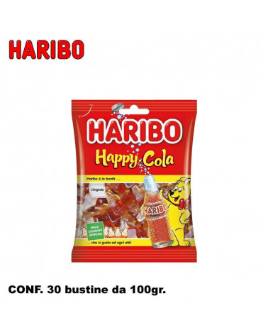 HARIBO BUSTINE HAPPY COLA 100gr.30pz.