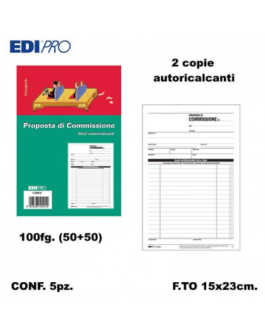 EDIPRO COMMISSIONI 15X23 2C. E5229A [5PZ]