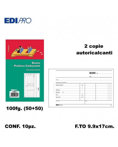EDIPRO BLOCCO PRELIEVO CARBURANTE 9,9X17 2C. E5326A [10PZ]