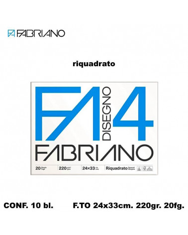 FABRIANO BLOCCO F4 24X33 20 FG.C/MARGINE DISEGNO [10PZ]