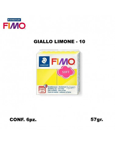 STAEDTLER PASTA FIMO SOFT 8020-10 GIALLO LIMONE [6PZ]