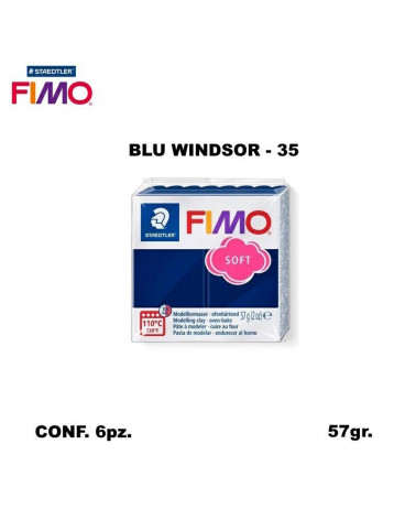 STAEDTLER PASTA FIMO SOFT 8020-35 BLU WINDSOR [6PZ]