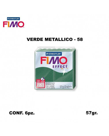 STAEDTLER PASTA FIMO EFFECT 8020-58 VERDE METALLICO [6PZ]