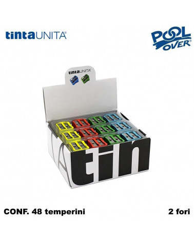 TINTA UNITA TEMPERINO COLOR 2 FORI METALLO 48PZ. LSTP 2020 49553