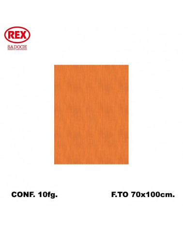 REX CARTA REGALO UNICOLORE 10FG. ARANCIO 488