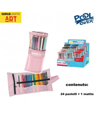 TINTA UNITA ART ROTOLO 24 PASTELLI+1 MATITA