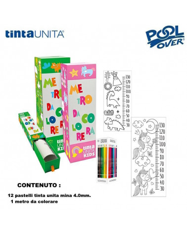 TINTA UNITA METRO DA COLORARE KIDS+12 PASTELLI