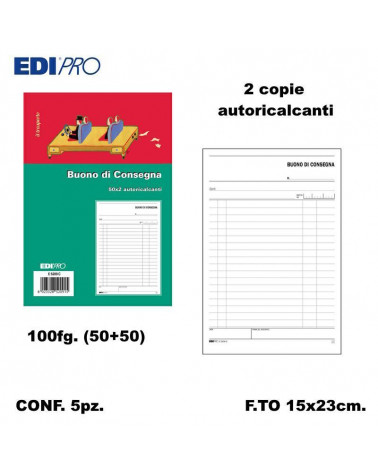 EDIPRO BUONO DI CONSEGNA 15X23 2C. E5209C [5PZ]