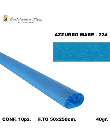 C.ROSSI CRESPO 40GR.50X250CM. CELESTE 224 [10PZ]