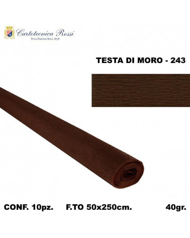 C.ROSSI CRESPO 40GR.50X250CM. MARRONE SCURO 243 [10PZ]