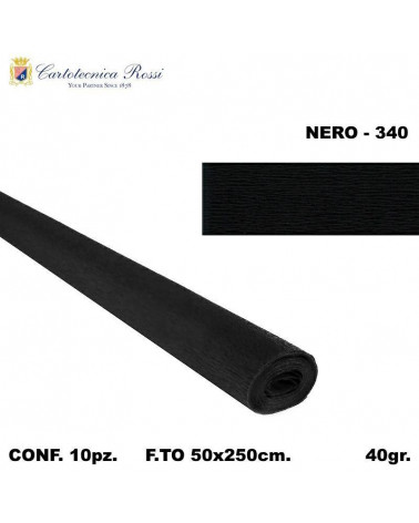 C.ROSSI CRESPO 40GR.50X250CM. NERO 340 [10PZ]