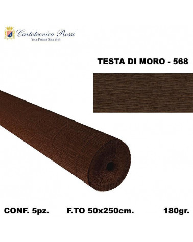 C.ROSSI CRESPO 180GR.50X250CM. MARRONE SCURO 568 [5PZ]