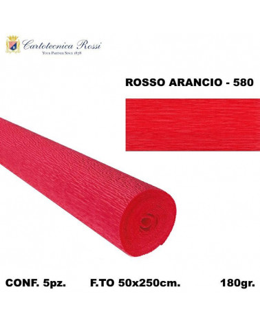 C.ROSSI CRESPO 180GR.50X250CM. ROSSO 580 [5PZ]