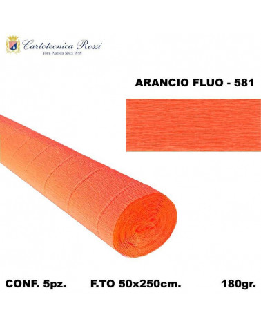 C.ROSSI CRESPO 180GR.50X250CM. ARANCIO 581 [5PZ]
