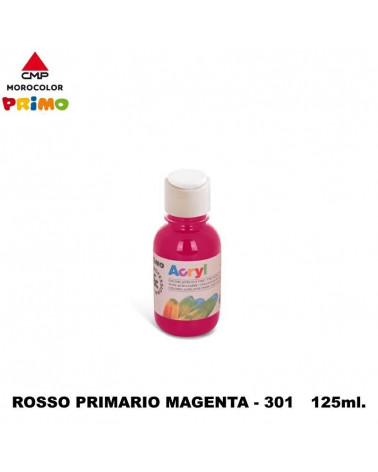 PRIMO TEMPERA ACRILICA 125ML. ROSSO MAGENTA 301