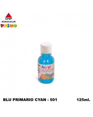PRIMO TEMPERA ACRILICA 125ML. BLU CYAN 501
