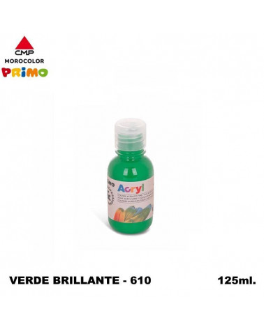 PRIMO TEMPERA ACRILICA 125ML. VERDE BRILLANTE 610