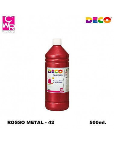 CWR DECO TEMPERA PRONTA 500ml. ROSSO METAL 42